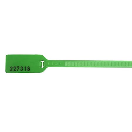 Kable Kontrol Cable Tie, 6 in L, Green, Nylon 6/6, 40 lb Strength, 100 PK CTS6S-GREEN